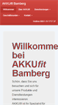 Mobile Screenshot of akkufit-bamberg.de